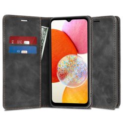   Techsuit - Kényelmes védőtok - Samsung Galaxy A14 4G / A14 5G - Fekete tok