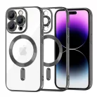 iPhone 14 Pro Max - Techsuit - Luxus Kristály MagSafe - Fekete. tok