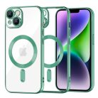 iPhone 14 Plus - Techsuit - Luxus Kristály MagSafe - Világoszöld tok