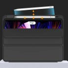 Techsuit - Flex Trifold (ceruzatartóval) - iPad Pro 11 (2024) - Szürke tok