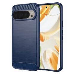   Techsuit - Karbon Szilikon - Google Pixel 9 Pro / 9 - Kék tok