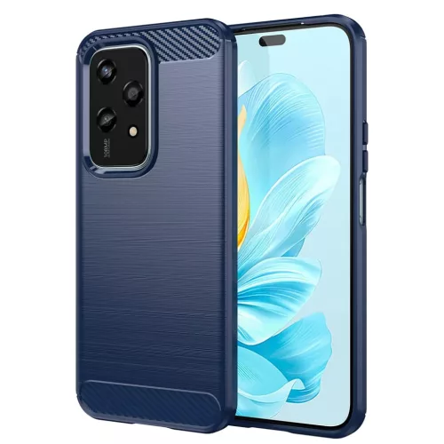 Techsuit - Karbonszilikon - Honor 200 Lite - Kék tok