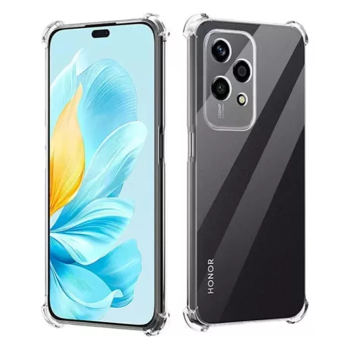 Techsuit - Ütésálló Átlátszó Szilikon - Honor 200 Lite - Átlátszó tok