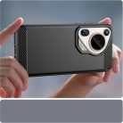 Techsuit - Karbon Szilikon - Huawei Pura 70 Ultra - Kék tok