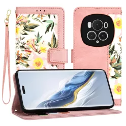   Techsuit - FlipCraft - Honor Magic6 Pro - Szívszerelmes Rózsaszín tok