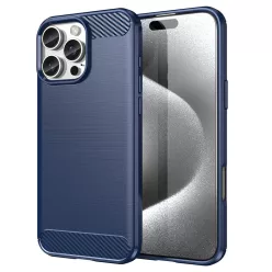 Techsuit - Karbon Szilikon - iPhone 16 Pro - Kék tok