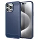 Techsuit - Karbon Szilikon - iPhone 16 Pro - Kék tok