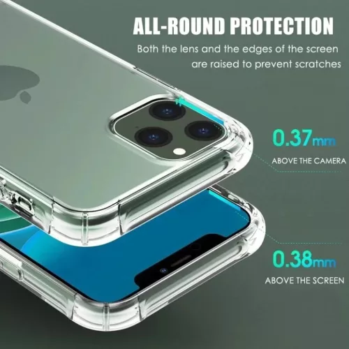 Techsuit - Ütésálló Átlátszó Szilikon - iPhone 16 Pro - Átlátszó tok