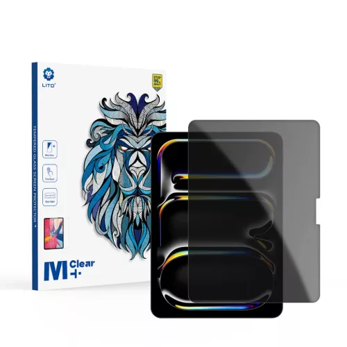 Lito - 2.5D Klasszikus Üveg - iPad Pro 11 (2024) - Adatvédelmi üvegfólia