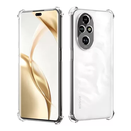 Techsuit - Ütésálló Átlátszó Szilikon - Honor 200 Pro - Átlátszó tok