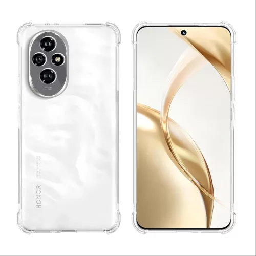 Techsuit - Ütésálló Átlátszó Szilikon - Honor 200 Pro - Átlátszó tok