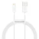 Baseus Superior USB - Lightning kábel 2,4A 1 m fehér