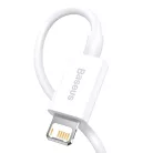 Baseus Superior USB - Lightning kábel 2,4A 1 m fehér