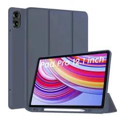   Xiaomi Redmi Pad Pro / Poco Pad Sötétkék Techsuit - Flex Trifold (with Pencil Holder) tok