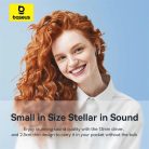 Baseus - Bluetooth 5.3 True Wireless Érintésvezérléses Vízálló Fülhallgató Bowie E16 Kék (A00061900313-01)