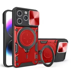 Techsuit - CamGuard Pro - iPhone 16 Pro - Piros tok