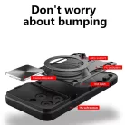 Techsuit - CamGuard Pro - iPhone 16 Pro - Piros tok