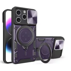 Techsuit - CamGuard Pro - iPhone 16 Pro - Lila tok