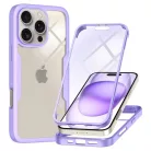 Techsuit - ColorVerse 360 Sorozat + Kijelzővédő - iPhone 16 Pro - Lila tok