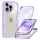 Techsuit - ColorVerse 360 Sorozat + Kijelzővédő - iPhone 16 Pro - Lila tok