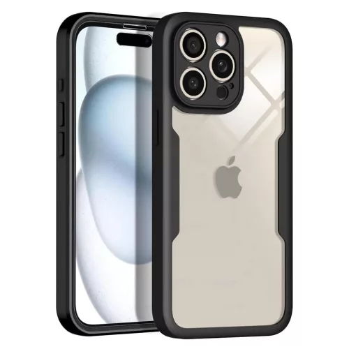 Techsuit - ColorVerse 360 Sorozat + Kijelzővédő - iPhone 16 Pro - Lila tok