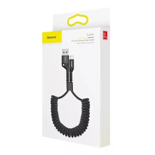 Baseus Fish Eye spring USB-A / Lightning 2A cable 1m - black