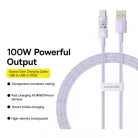 Baseus Data Cable Gem USB Type-C csatlakozóval, Szuper Gyors Töltés 100W, 2m - Nebula Purple