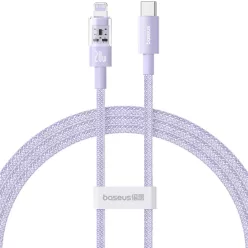   USB-C to Lightning 20W Gyors töltőkábel, 2m - Nebula Purple Baseus - Data Cable Gem (P10373001511-01)