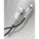 Baseus Cafule Metal nylon harisnyázott USB/ Lightning kábel 2.4A 1m zöld (CALJK-A06)