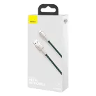 Baseus Cafule Metal nylon harisnyázott USB/ Lightning kábel 2.4A 2m zöld (CALJK-B06)