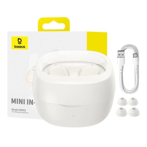 Baseus Bowie WM02 TWS fülhallgató (fehér)