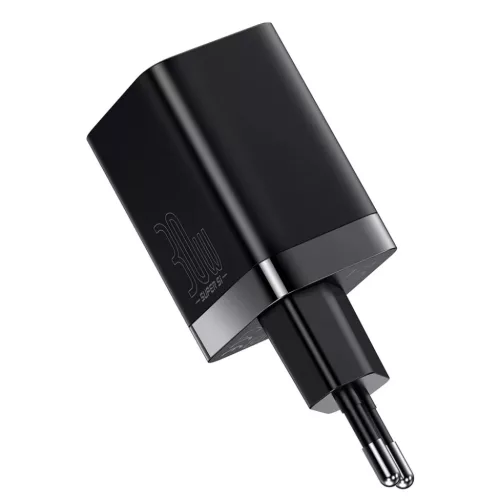 Baseus Super Pro gyors fali töltő adapter USB / USB Type C 30W Power Delivery Quick Charge fekete (CCSUPP-E01)