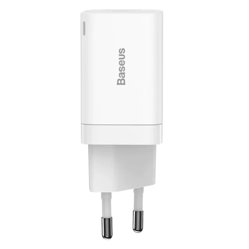 Baseus Super Pro gyors fali töltő adapter USB / USB Type C 30W Power Delivery Quick Charge fehér (CCSUPP-E02)