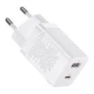 Baseus Super Pro gyors fali töltő adapter USB / USB Type C 30W Power Delivery Quick Charge fehér (CCSUPP-E02)