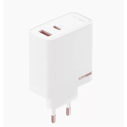 OnePlus SUPERVOOC 80W Dual Ports GaN Power Adapter Kit - EU Version