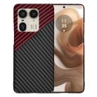 Techsuit - Karbonit szálhéj - Motorola Edge 50 Ultra - Vörös örvény tok