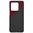 Techsuit - Karbonit szálhéj - Motorola Edge 50 Ultra - Vörös örvény tok