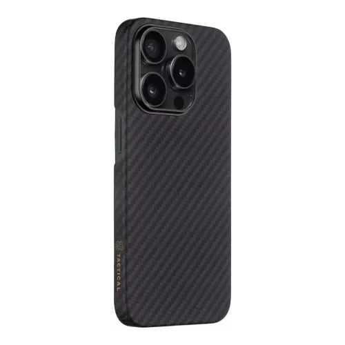 iPhone 15 Pro Fekete Tactical MagForce Aramid tok MagSafe kompatibilis