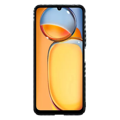 Techsuit - Karbonit Szálas Ház - Xiaomi Redmi 13C 4G / 13C 5G / Poco M6 / C65 - Rejtett Szürke tok