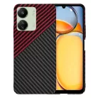 Techsuit - Carbonite FiberShell - Xiaomi Redmi 13C 4G / 13C 5G / Poco M6 / C65 - Vörös Vortex tok