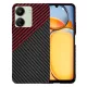 Techsuit - Carbonite FiberShell - Xiaomi Redmi 13C 4G / 13C 5G / Poco M6 / C65 - Vörös Vortex tok