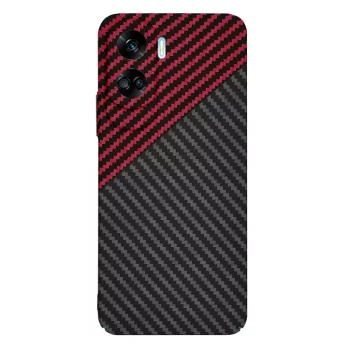 Techsuit - Carbonit Szálhéj - Honor 90 Lite - Vörös Vortex tok