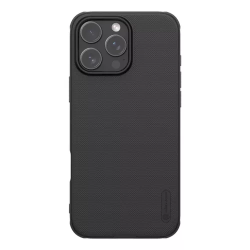 Nillkin Super Frosted PRO hátlapi tok Apple iPhone 16 Pro-hoz, fekete