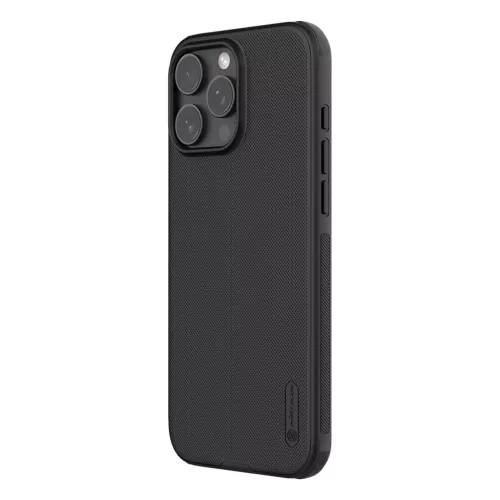 Nillkin Super Frosted PRO hátlapi tok Apple iPhone 16 Pro-hoz, fekete