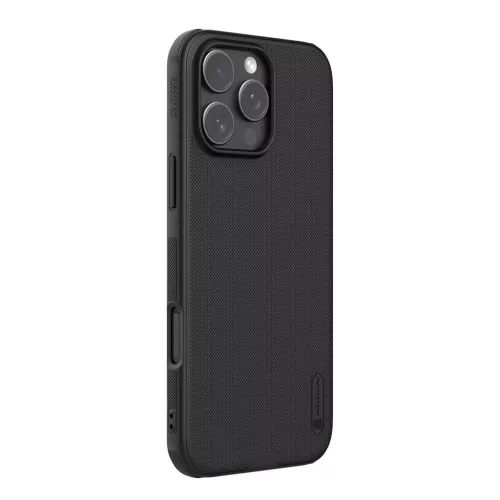 Nillkin Super Frosted PRO hátlapi tok Apple iPhone 16 Pro-hoz, fekete