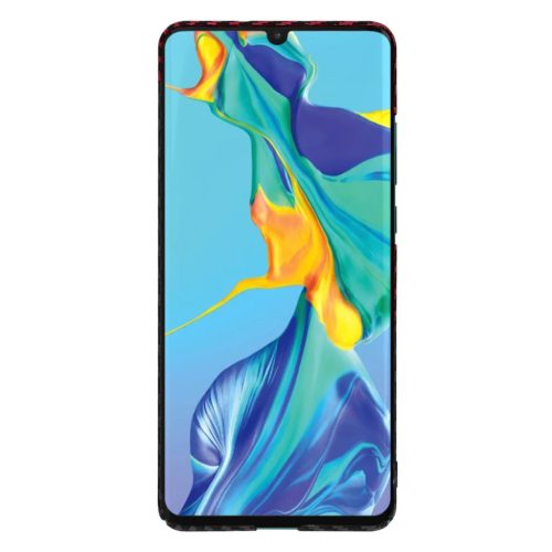 Techsuit - Carbonite FiberShell - Huawei P30 Pro / P30 Pro Új Kiadás - Vörös Vortex tok