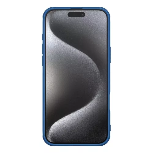 Nillkin Super Frosted Shield Pro Mágneses tok iPhone 16 Pro-hoz - kék