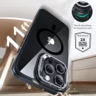 iPhone 16 Pro átlátszó/fekete ESR Classic Hybrid Kickstand HaloLock MagSafe tok & edzett üveg