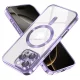 Techsuit - Luxus Kristály MagSafe - iPhone 16 Pro - Világoslila tok