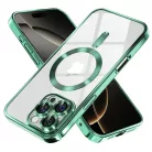 Techsuit - Luxus Kristály MagSafe - iPhone 16 Pro - Világos Zöld tok